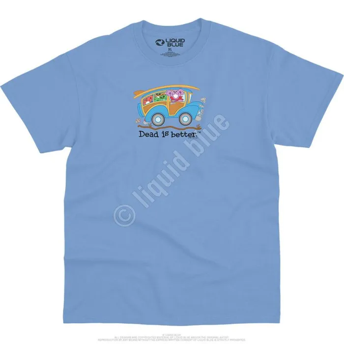 Liquid Blue TShirt Men Wagon Dead Is Better TShirt