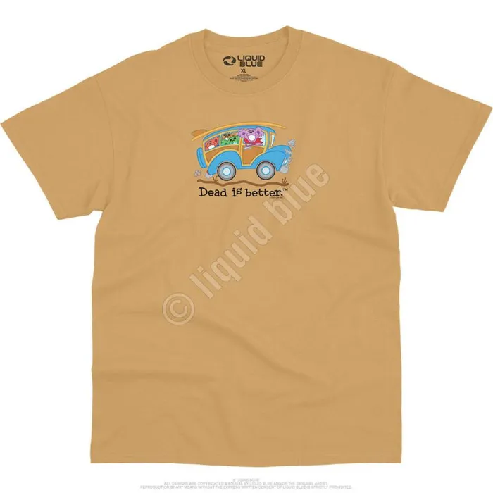 Liquid Blue TShirt Men Wagon Dead Is Better TShirt