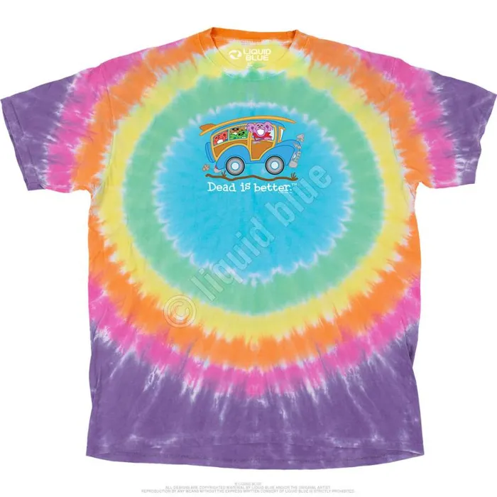 Liquid Blue TShirt Men Wagon Dead Is Better TShirt