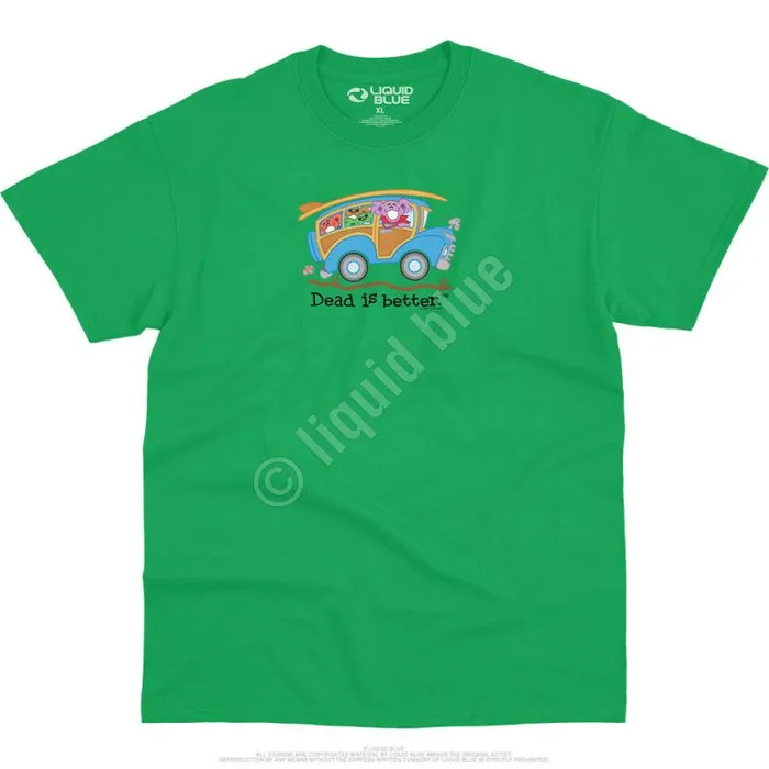 Liquid Blue TShirt Men Wagon Dead Is Better TShirt