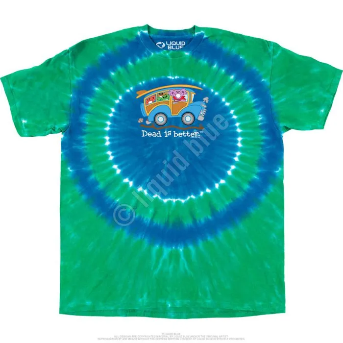 Liquid Blue TShirt Men Wagon Dead Is Better TShirt