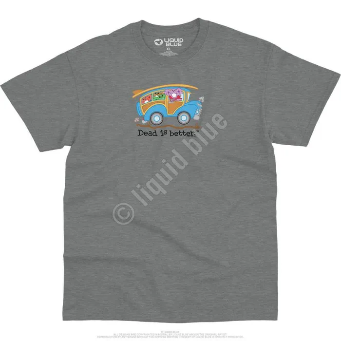 Liquid Blue TShirt Men Wagon Dead Is Better TShirt