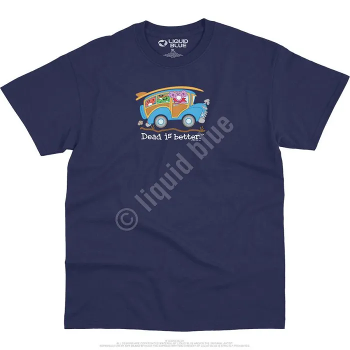 Liquid Blue TShirt Men Wagon Dead Is Better TShirt