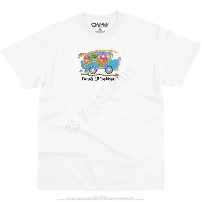 Liquid Blue TShirt Men Wagon Dead Is Better TShirt