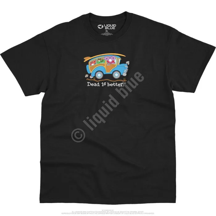 Liquid Blue TShirt Men Wagon Dead Is Better TShirt