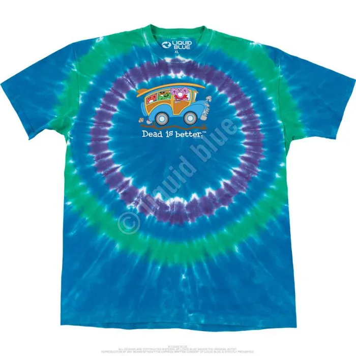 Liquid Blue TShirt Men Wagon Dead Is Better TShirt