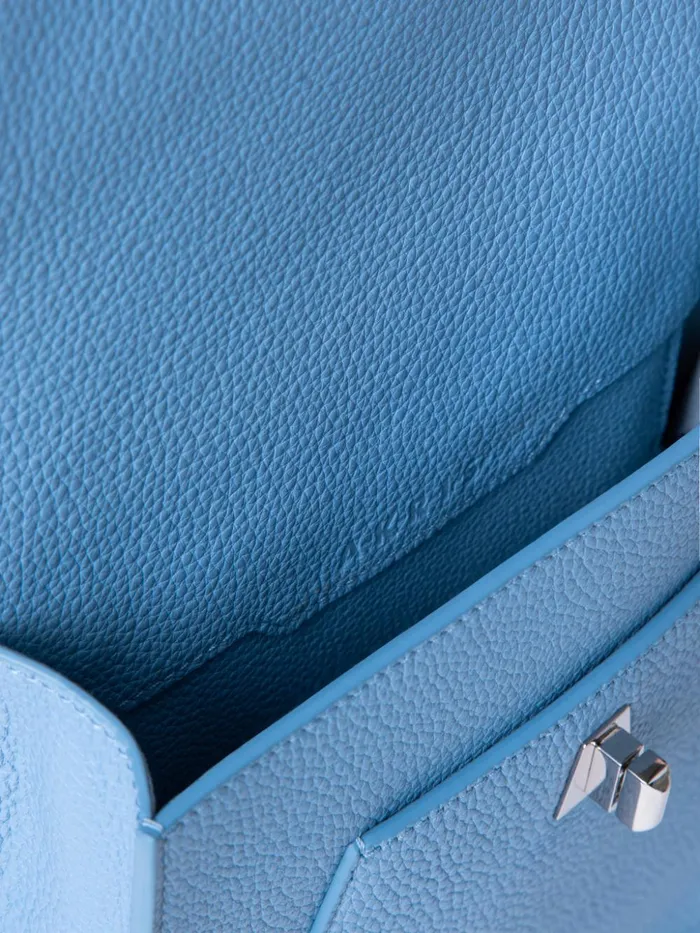 Little Anouk Messenger In Calf Leather Powder Blue Women Akris Crossbody Bags