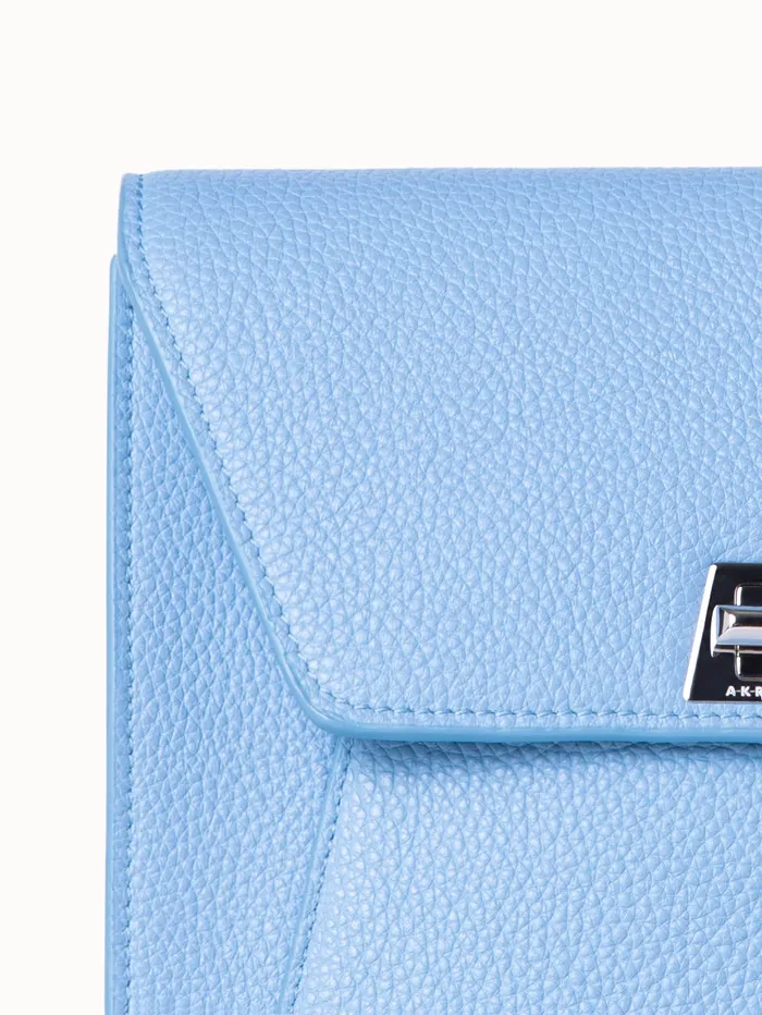 Little Anouk Messenger In Calf Leather Powder Blue Women Akris Crossbody Bags