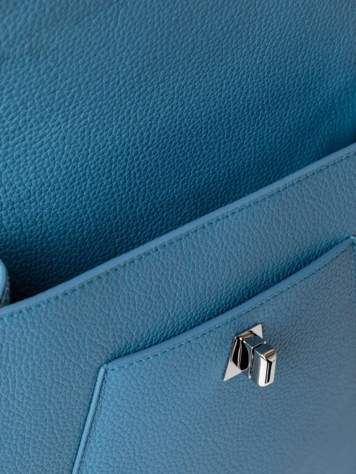 Little Anouk Messenger In Calf Leather Sky Women Akris Crossbody Bags