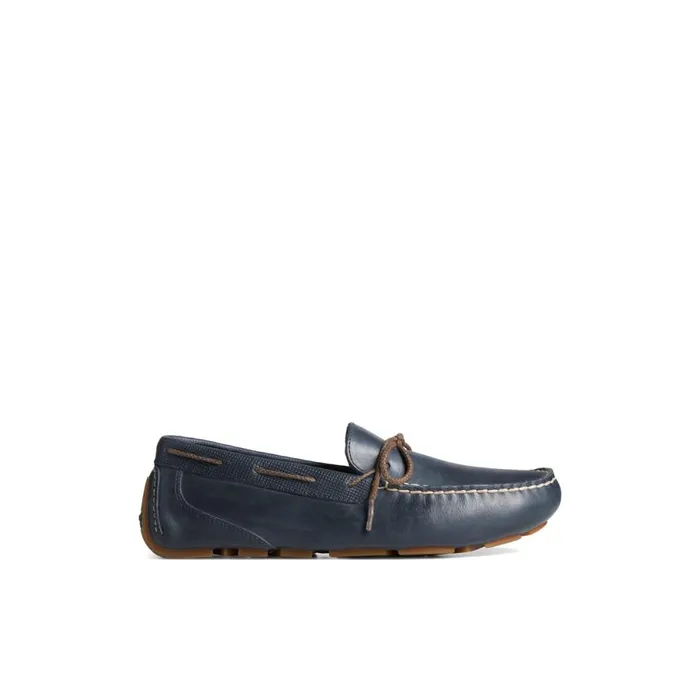 Loafers and Oxfords Men Sperry Davenport Deboss Leather 1Eye Driver Navy