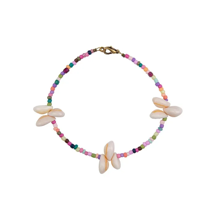 Love Stories Jewelry Ankle Bracelet Beads and Shell Multicolour 8211 Women