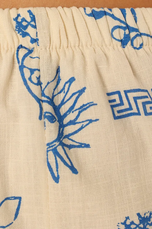 Matching Sets Lee Shorts 8211 Beige Blue Beige Blue petalandpup Women