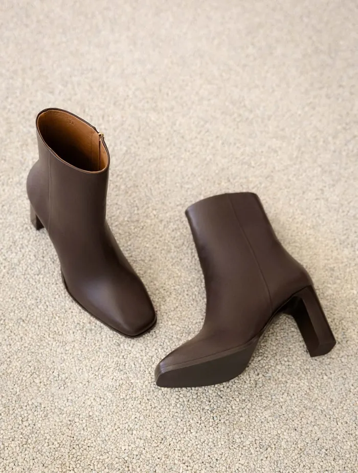 May Ristretto Women Bobbies Ankle Boots