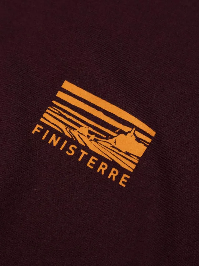 Men Cape TShirt Black Cherry Finisterre TShirts