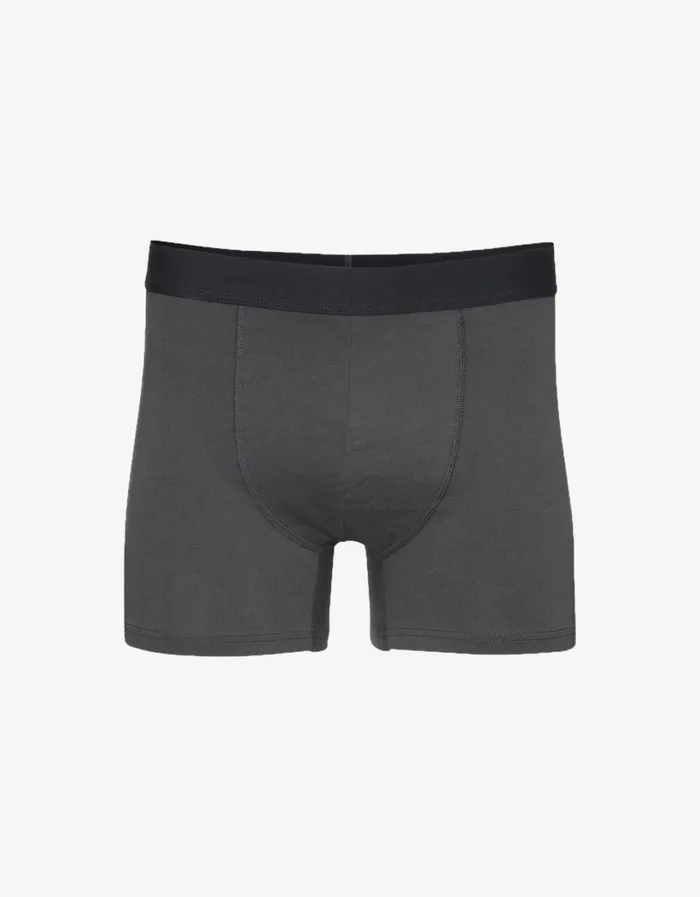 Men Classic Organic Boxer Briefs Lava Grey Colorful Standard Underwear