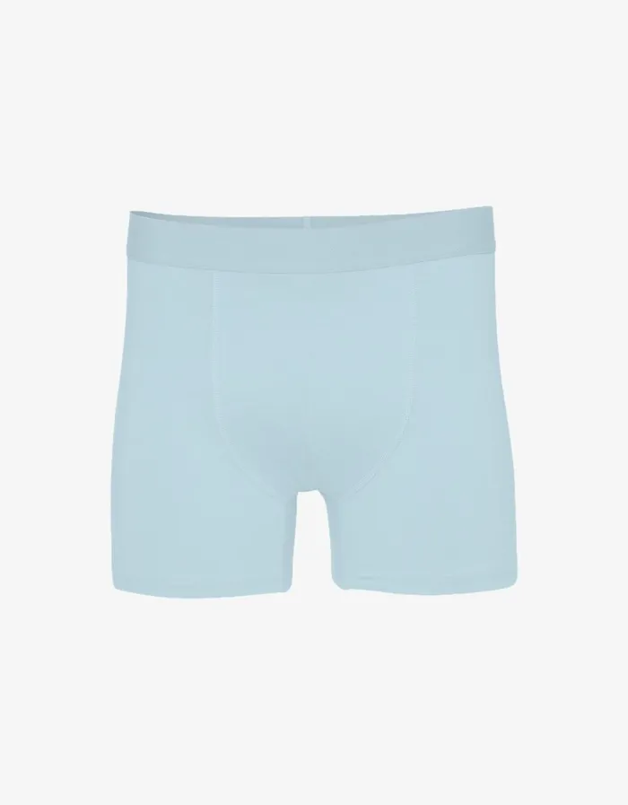 Men Classic Organic Boxer Briefs Polar Blue Colorful Standard Underwear