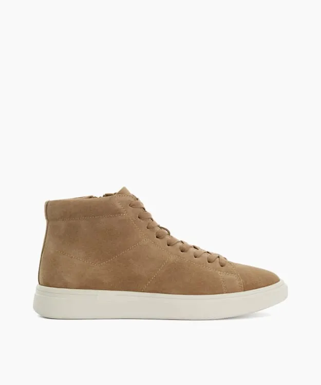 Men Dune London Trainers Lace Up High Top Trainers Neutral