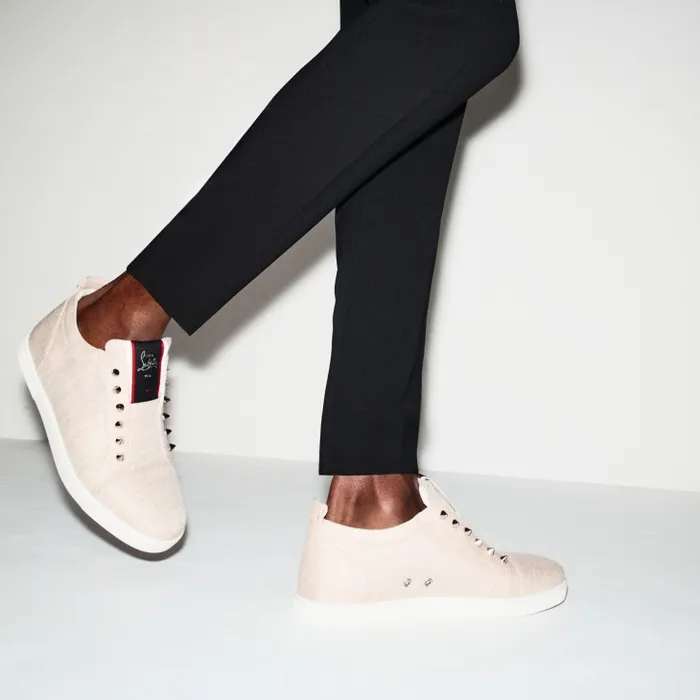 Men FAV Fique A Vontade Slipon Sneakers 8211 Country Linen 8211 Albatre Christian Louboutin Sneakers Men FAV Fique A Vontade Slipon Sneakers 8211 Country Linen 8211 Albatre Christian Louboutin Sneakers