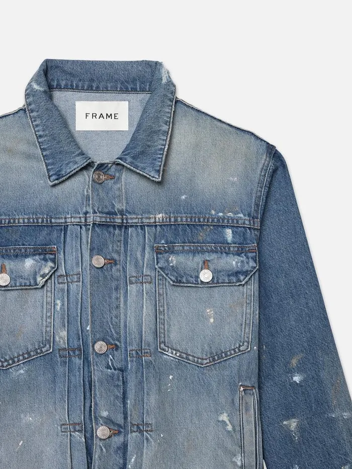 Men FRAME Denim Jackets Pleated Jacket