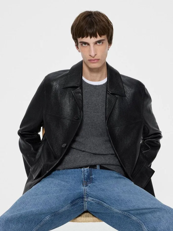 Men FRAME Leather and Suede Leather Jacket Men FRAME Leather and Suede Leather Jacket