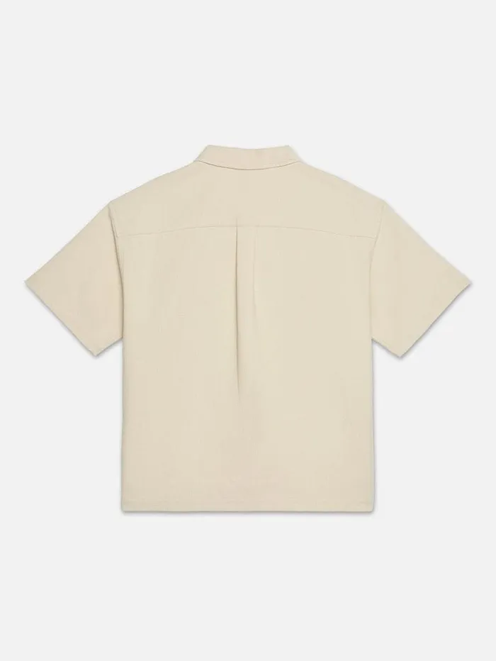 Men FRAME Shirts Waffle Textured Short Sleeve Shirt