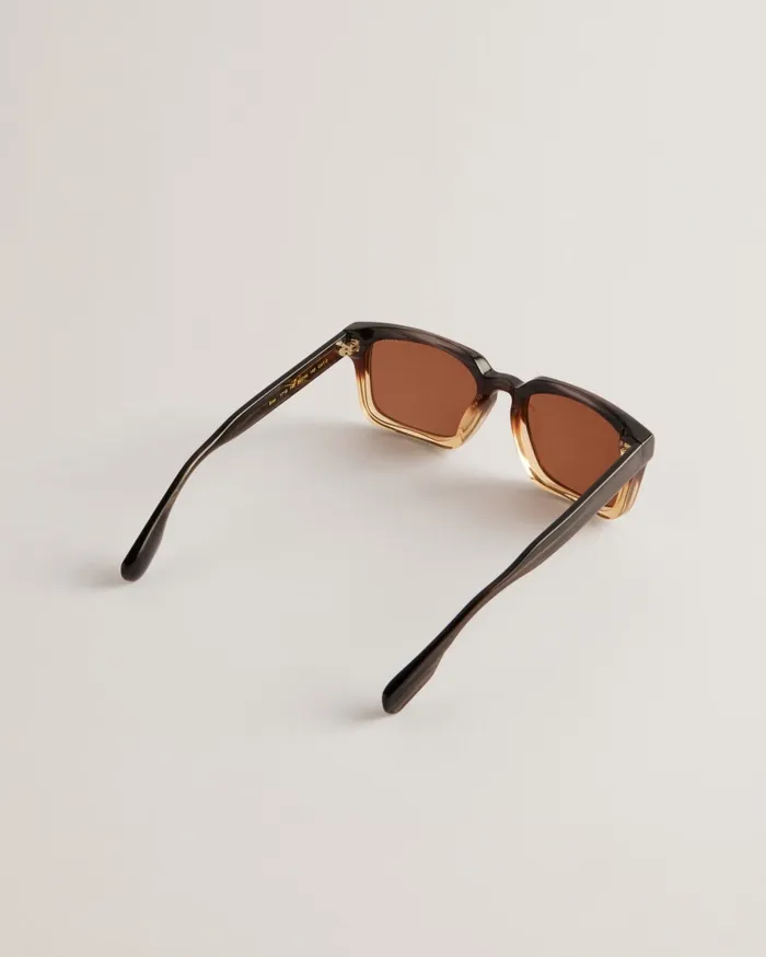 Men HORNABY 8211 Ombre Thick Square Sunglasses Blackwhite Ted Baker Sunglasses