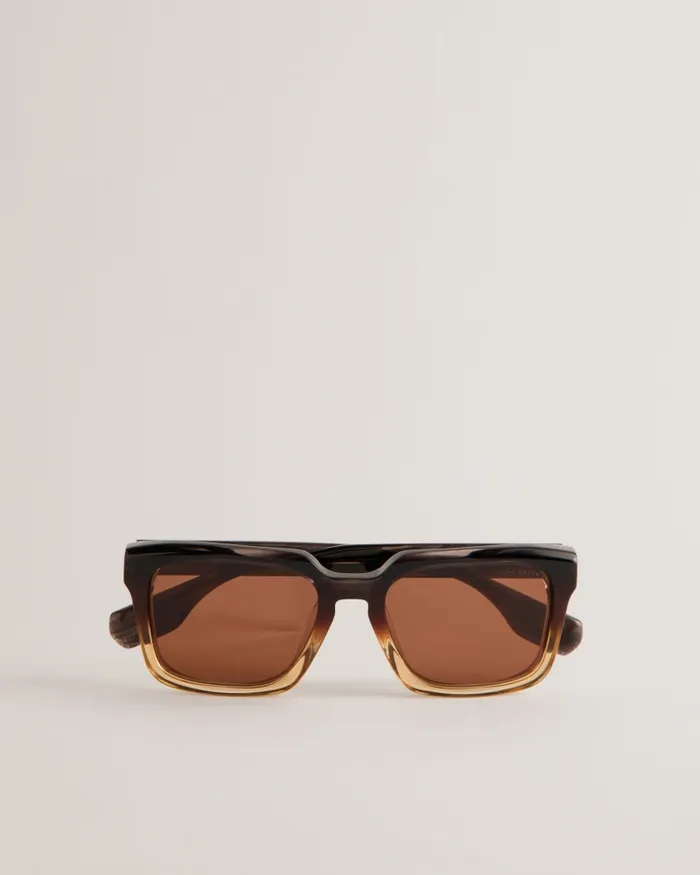 Men HORNABY 8211 Ombre Thick Square Sunglasses Blackwhite Ted Baker Sunglasses
