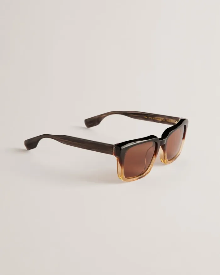 Men HORNABY 8211 Ombre Thick Square Sunglasses Blackwhite Ted Baker Sunglasses
