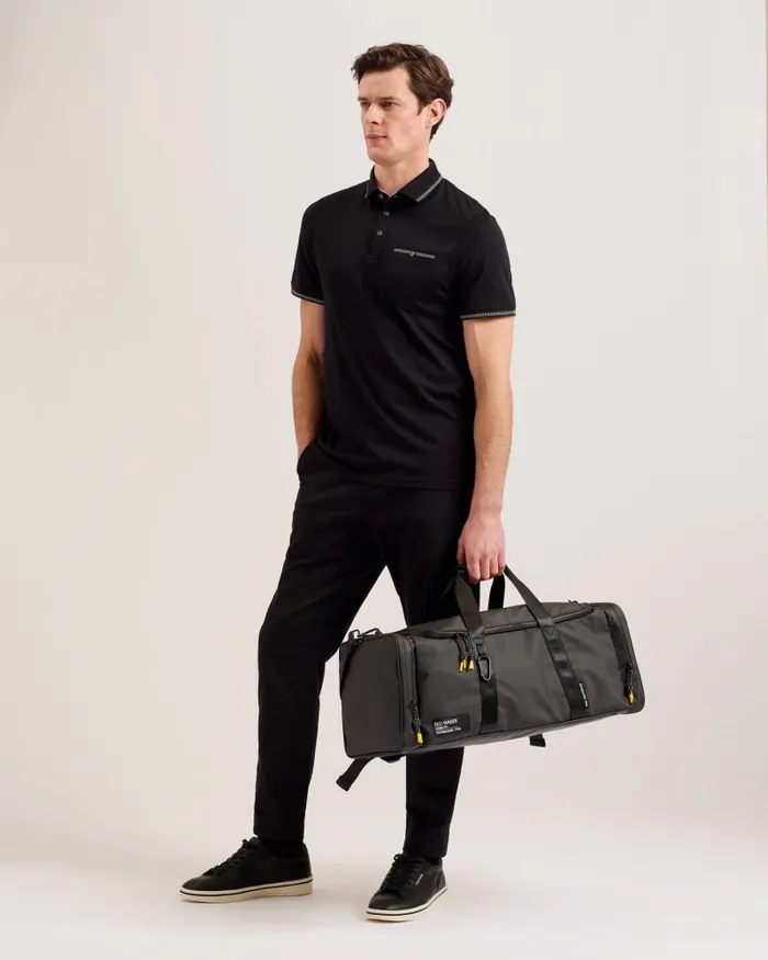 Men HYKE 8211 Rubberised Holdall Jetblack Ted Baker Holdalls and Weekend Bags Men HYKE 8211 Rubberised Holdall Jetblack Ted Baker Holdalls and Weekend Bags