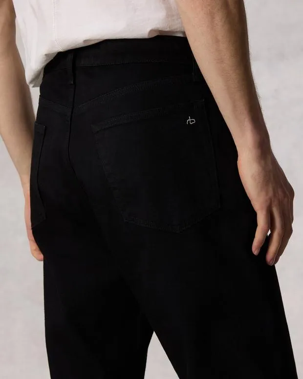 Men Jeans Rag and Bone Fit 4 Straight Fit Jean Authentic Stretch Denim Black