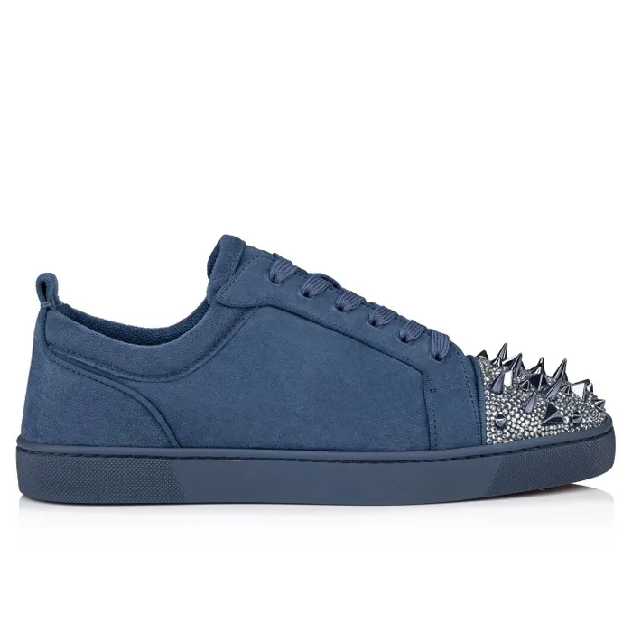 Men Louis Junior P Pik Pik Strass Sneakers 8211 Veau Velours Spikes And Strass 8211 Denim Christian Louboutin Sneakers Men Louis Junior P Pik Pik Strass Sneakers 8211 Veau Velours Spikes And Strass 8211 Denim Christian Louboutin Sneakers