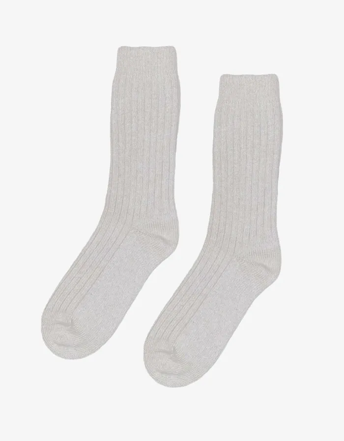Men Merino Wool Blend Sock Heather Grey Colorful Standard Socks and