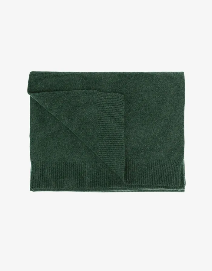 Men Merino Wool Scarf Emerald Green Colorful Standard Scarves