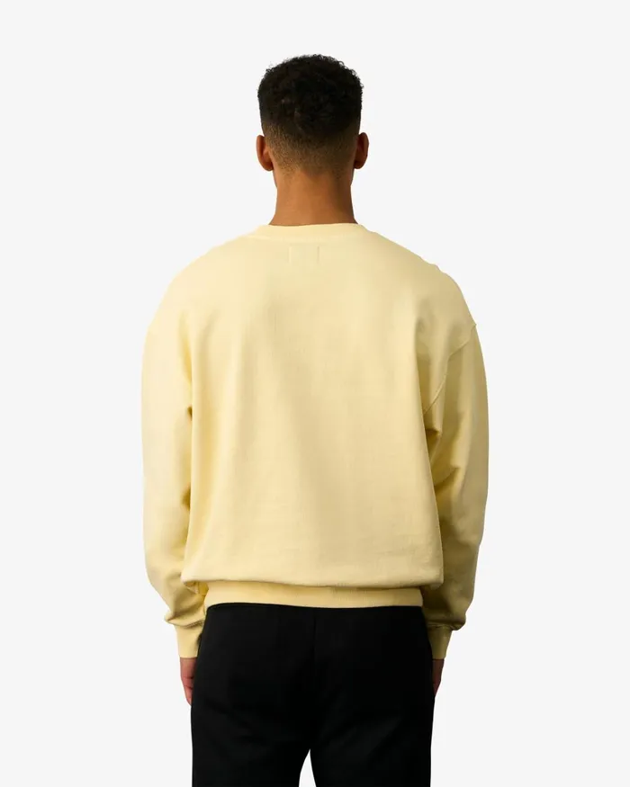 Men Organic Oversized Crew Faded Pink Colorful Standard Crewneck Sweatshirts