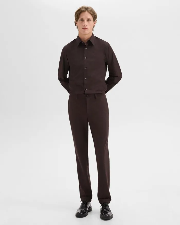 Men Shirts Theory Sylvain Shirt In Good Cotton Hickory
