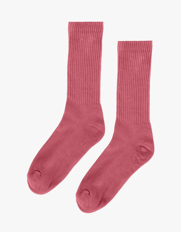 Men Socks Colorfulstandard Organic Active Sock 8211 Raspberry Pink