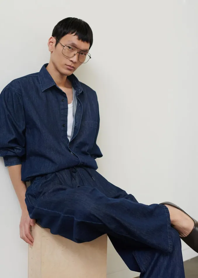 Men Tanner Denim Pants 8211 Raw Wash The Frankie Shop Bottoms