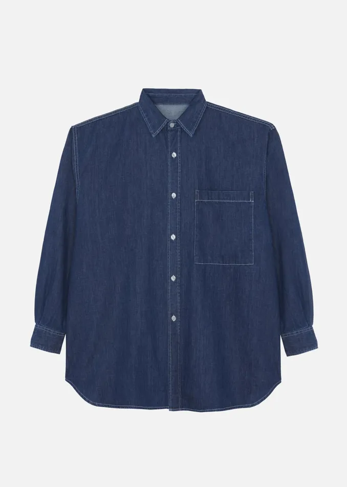 Men Tanner Denim Shirt 8211 Raw Wash The Frankie Shop Tops