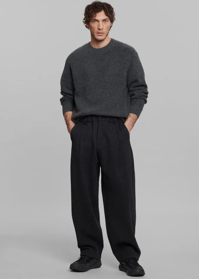 MenWomen Emory Sweater 8211 Charcoal The Frankie Shop Knitwear