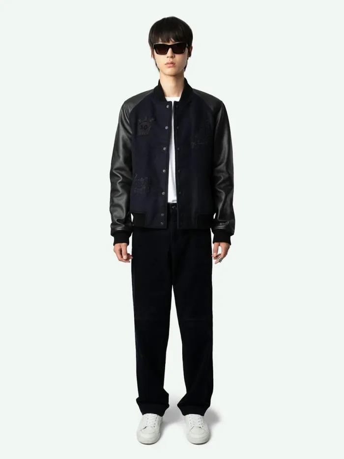 Men Zadig and Voltaire Pants and Shorts Pio Velvet Pants Encre
