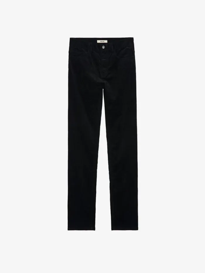 Men Zadig and Voltaire Pants and Shorts Steeve Velvet Pants Black Men Zadig and Voltaire Pants and Shorts Steeve Velvet Pants Black
