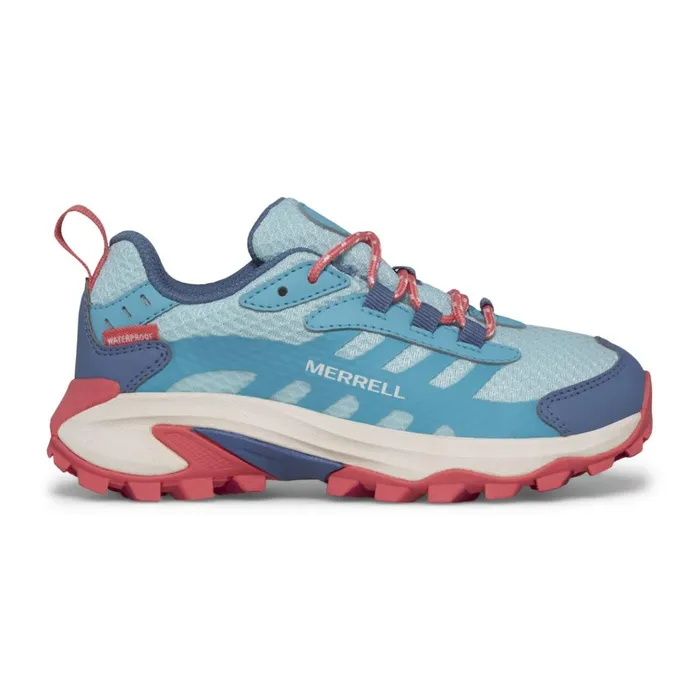 Merrell Big Moab Speed 2 Low Waterproof Turquoisecoral Kids Sneakers
