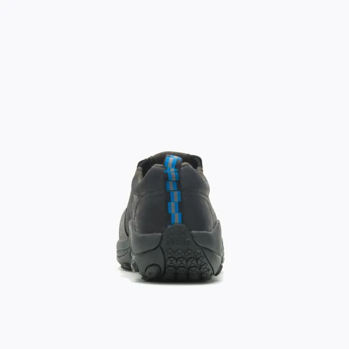 Merrell Jungle Moc Leather Comp Toe Work Shoe Wide Width Black Men SlipOns