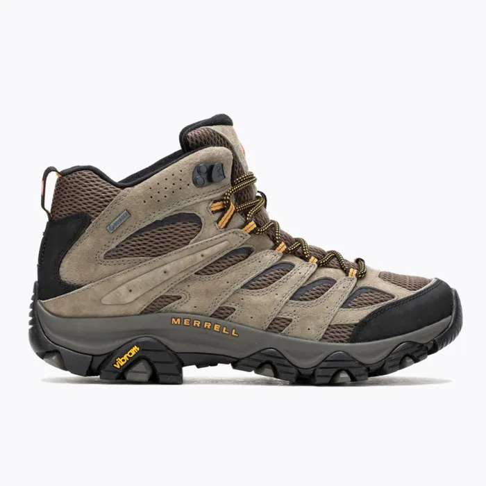 Merrell Moab 3 Mid GoreTex Wide Width Walnut Men Boots