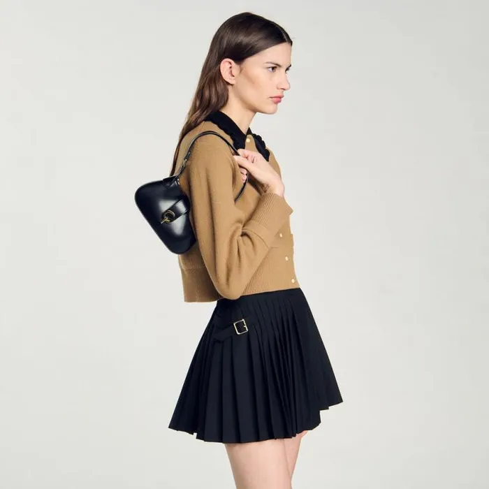 Mini Bags Women SANDRO Janet Chain Mini Bag Black