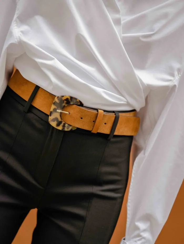 Murano Camel Women Bobbies Belts