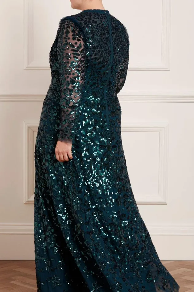 Needle and Thread Dresses Aurelia Long Sleeve Gown Green 8211 Women