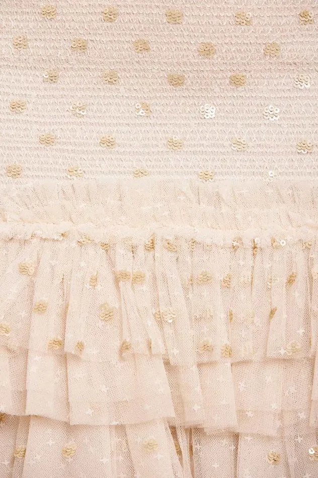 Needle and Thread Dresses Polka Dot Smocked Ankle Gown Champagne 8211 Women