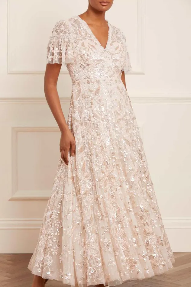 Needle and Thread Dresses Trailing Bow Gown Champagne 8211 Women