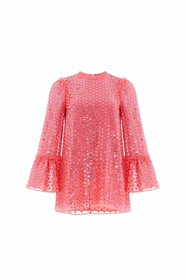 Needle and Thread Tops Raindrop Gloss Tunic Pink 8211 Women